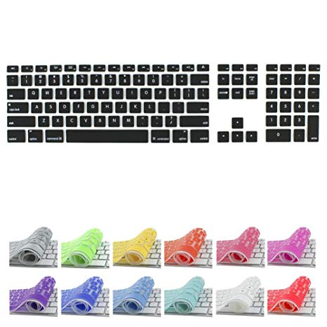 All-inside Black Keyboard Cover for iMac Wired USB Keyboard