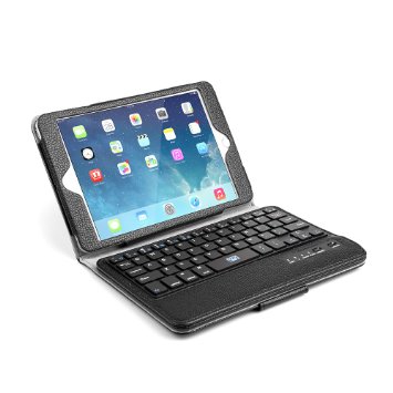 BESTEK iPad Mini 4 and 3 and 2 and 1 Bluetooth Keyboard Case Newest Removable Wireless Bluetooth Keyboard Case Auto Sleep Wake for Apple iPad Mini 3rd Gen  iPad Mini 2 with Retina Display  iPad Mini iPad Mini 4 and 3 and 2 and 165289Black