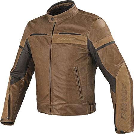 Dainese-STRIPES EVO Leather Jacket, TOBACCO, Size 46