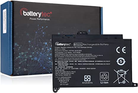 Batterytec® Battery for HP BP02XL, HP Pavilion Notebook PC 15 PC 15 (Touch), HP Pavilion 15-AU010WM HP Pavilion 15-AU018WM 849569-541 HSTNN-UB7B.