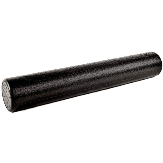 Incline Fit High Density Extra Firm Foam Roller for Yoga, Pilates, Stretching, Deep Tissue Back Muscle Massage Roller, Physical Therapy & Rehab Exercises, Black and Speckled Colors