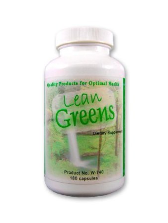 Lean Greens, Glucomannan, with Green Superfood, Amazing Green Superfood, with Natural Glucomannan Konjak Root Fiber, Weight Loss Fiber Supplement Capsules, 180ct