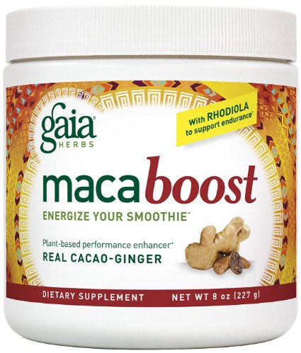 Gaia Herbs Maca Boost Supplement Cacao Ginger 8 Ounce