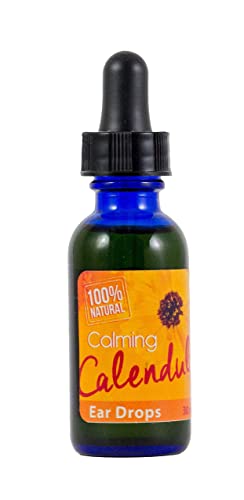 Calendula Ear Drops with Mullein & Garlic for Infection Prevention and Treatment 30mL Bottle