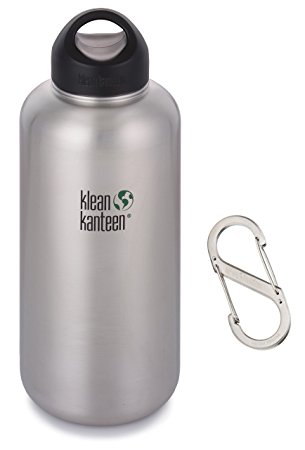 Klean Kanteen 64 oz Wide Mouth Water Bottle w/ D-Ring