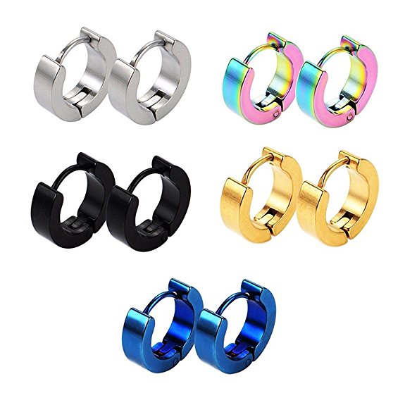 Wholesale Stainless Steel Small Hoop Earrings Piercing Hypoallergenic Huggie Earrings For Men Or Women