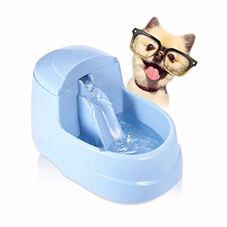 Pet Water Fountain,Water Dispenser With 2.5 Liter Capacity, 5Pcs Carbon Filter,Ultra Quiet, Pet Health Caring Fountain for Cat and Small Dog/Animals