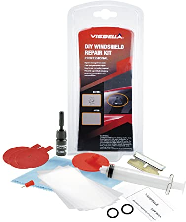 Visbella Windscreen Repair Kit Instrument Auto Window Windshield Tool Glass Recovery Treat Cure Fix Patch Pack