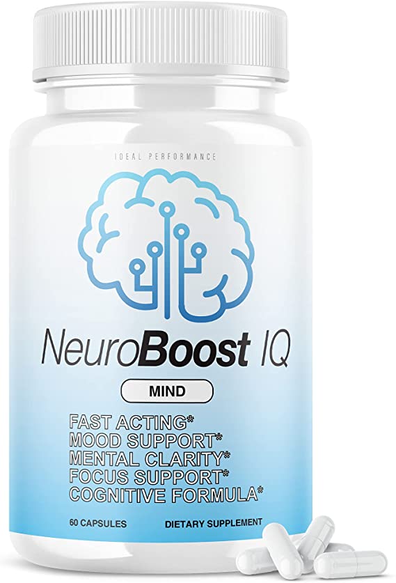 Neuro Boost IQ Supplement Brain Pills Mind Ben Carson Neurobooster Neuroboostiq (60 Capsules)