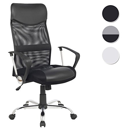 SixBros. Designer Office Swivel Chair Black - H-935-6/1319