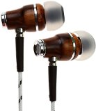 Symphonized NRG Premium Genuine Wood In-ear Noise-isolating Headphones with Mic Zebra