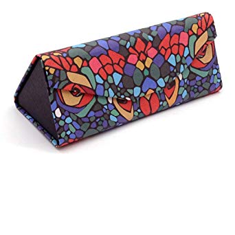 Eyeglass Cases Glasses Case Pattern Painted Hard Shell Foldable Portable