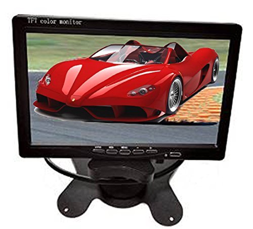 Auto Safety 7 Inch LED Backlight TFT LCD Monitor Rearview Monitor screen for Car Backup Rearview Cameras, Car DVD, Serveillance Camera,