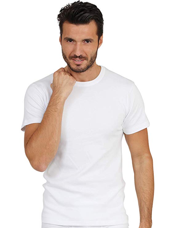 EGI Luxury 100% Merino Wool Men's Short Sleeve T-Shirt. Proudly Made in Italy.