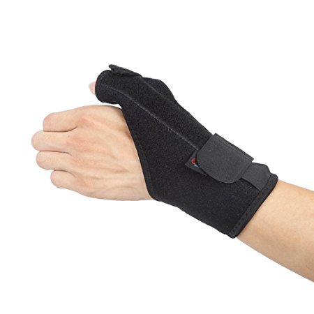 DOB AOLIKES Thumb Wrist Brace With Thumb Spica Hand, Removable Splint and Adjustable Support Wrap