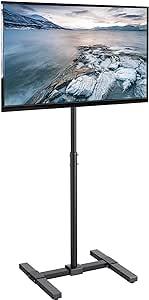 VIVO Tv Floor Stand for 13 to 50 Inch Flat Panel Led LCD Plasma Screens, Portable Display Height Adjustable Mount (Stand-Tv07)