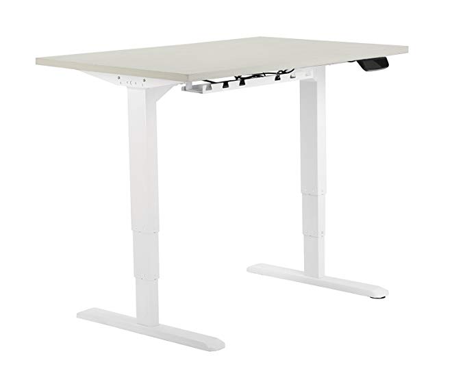 Allcam ACEDF02DW Electric Dual-motor Desk Frame / Sit-stand Workstation in White