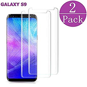 hairbowsales Compatible[2 - Pack] Samsung Galaxy Tempered Glass S9 Screen Protector, hairbowsales - [9H Hardness][nti-Fingerprint][Ultra-Clear][Bubble Free] Screen Protector Compatible Galaxy S9