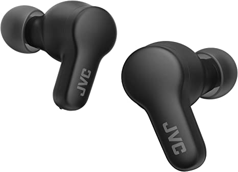 JVC New Gumy True Wireless Earbuds Headphones, Long Battery Life (up to 24 Hours), Sound with Neodymium Magnet Driver, Water Resistance (IPX4) - HAA7T2B (Olive Black)