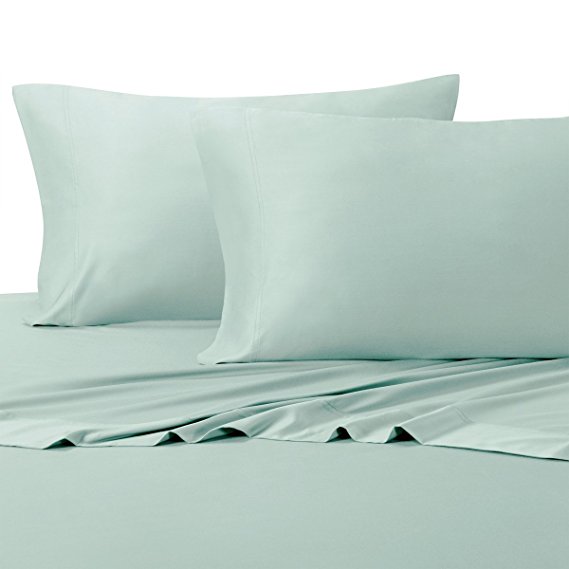 Silky Soft Bamboo Pillowcases, 600 Thread Count, 100% Viscose from Bamboo 2PC Pillow Cases, Standard Size, Sea