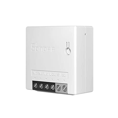 SONOFF Mini R2 10A Smart WiFi Wireless Light Switch, Universal DIY Module for Smart Home Automation Solution, Works with Amazon Alexa & Google Home Assistant, No Hub Required(MINI Upgrade)