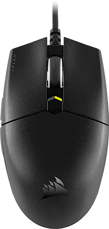 Corsair KATAR PRO XT Ultra-Light Gaming Mouse (Compact Symmetric Shape, Suitable for Claw and Fingertip Grip Styles, Corsair QUICKSTRIKE Spring-loaded Buttons, 18,000 DPI Optical Sensor) Black