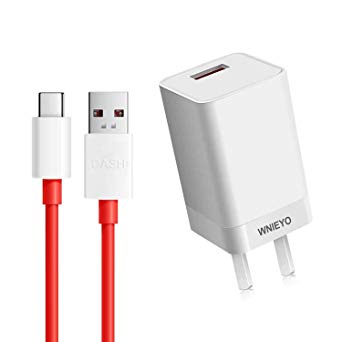 WNIEYO Dash Charger, OnePlus 6T / 6 Charger [5V 4A]   Dash Charging Cable 3.3FT USB C for Quickly Charge of OnePlus 6T / 6 / 5T / 5 / 3T / 3