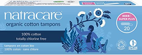 Natracare Organic All Cotton Tampons, 20 each