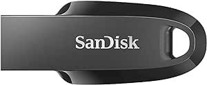 SanDisk 512GB Ultra Curve - Memoria USB 3.2, hasta 100 MB/s, Color Negro