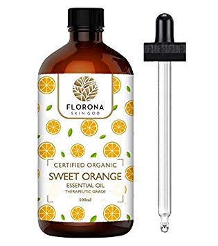 Florona Organic Essential Oil, 4 Oz Organic (Sweet Orange, 4 Oz)