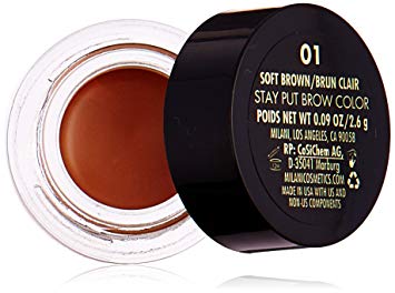 Milani Stay Put Brow Color, Soft Brown, 0.09 Ounce (Packaging May Vary)