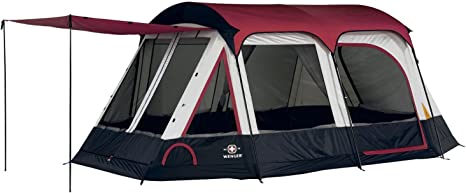 Wenger Lugano 16- by 10-Foot Two-Room Eight-Person Family Tent with Canopy