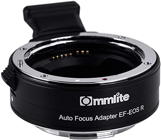 Commlite CM-EF-EOS R Electronic Auto-Focus Lens Mount Adapter Fit for Canon EF/EF-S Lens to Canon EOS R Camera Body Adapter