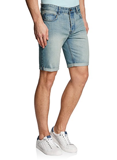 oodji Ultra Men's Basic Denim Shorts