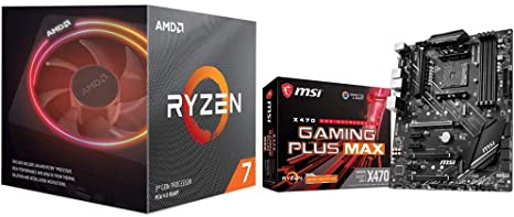 AMD Ryzen 7 3700X 8-Core, 16-Thread Unlocked Desktop Processor with MSI Performance Gaming AMD X470 Ryzen 2ND and 3rd Gen AM4 DDR4 DVI HDMI Motherboard