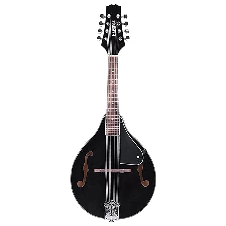 Kadence Acoustic Mandolin Black, A style, F Holes, 8 strings.