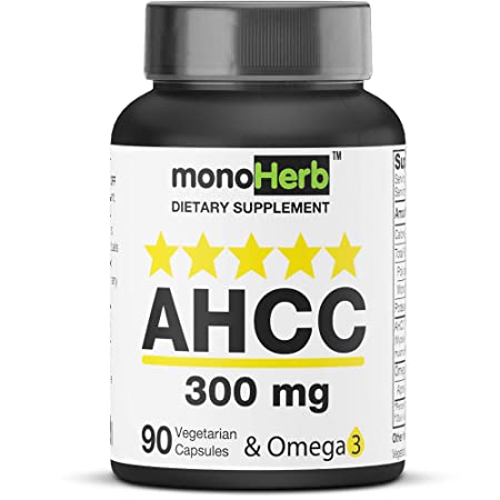 AHCC Supplement, 900 mg - 30 Servings - 90 Capsules 300 mg per Capsule