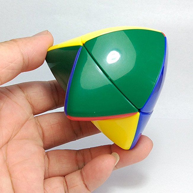 Ocamo 2x2 Pocket Speed Cube Puzzle Skewb Pocket Cube Colourful Professional Magic Puzzle Cube for Sengsou