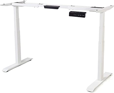 COSTWAY Electric Standing Desk, White