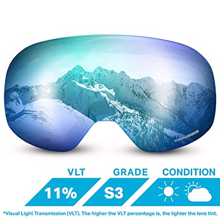 WildHorn Outfitters Roca Extra/Replacement Frameless Snow Goggle Lens