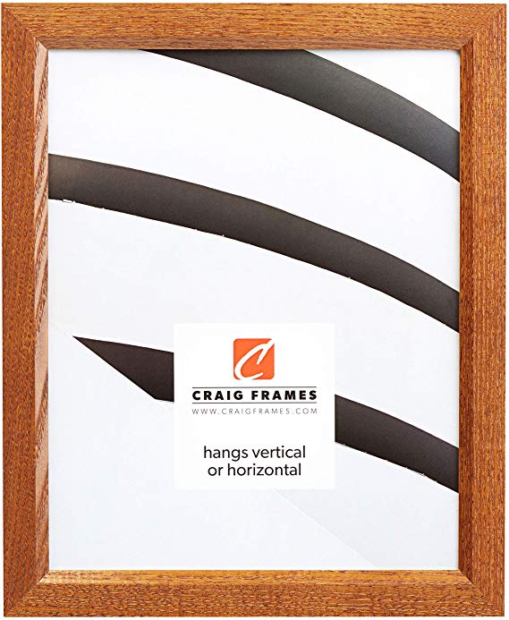 21x31 Inch Picture/Poster Frame, Real Wood Grain, 0.84 Inch Wide, Rich Brown (8261610)