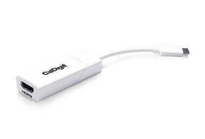 CalDigit USB-C to HDMI 4K Adapter (Thunderbolt 3 Compatible) for Apple Macbook, 2016 Macbook Pro, Chromebook Pixel, Nokia Lumia 950/XL, Dell XPS, Razer Blade Stealth (USB 3.1 Type C port) Converter
