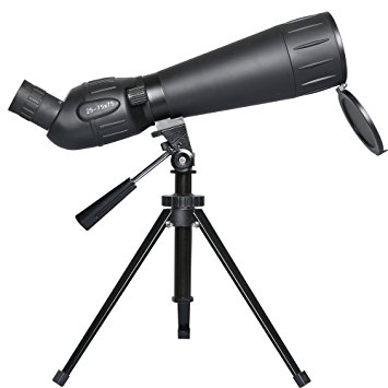 Gskyer Spotting Scope, 25-75x75 Bird Watching Telescope, Target Shooting Monocular