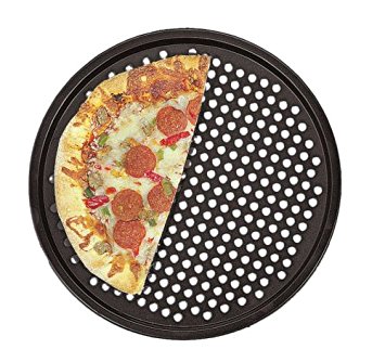 Fox Run 4491 Pizza Crisper Pan, Carbon Steel, Non-Stick