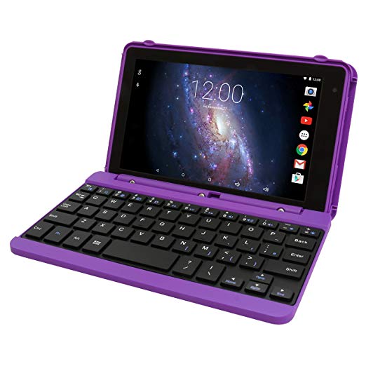 Premium High Performance RCA Voyager Pro 7" 16GB Touchscreen Tablet with Keyboard Case Android 5.0 (Purple)