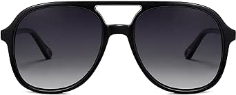 SOJOS Retro Polarized Aviator Sunglasses for Women Men Classic 70s Vintage Trendy Square Aviators SJ2174