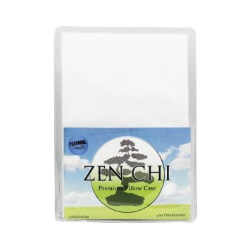 Buckwheat Pillow Case - Zen Chi 100% 400 Thread Count Premium Pillow Case - Fits All Sobakawa and Zen Chi Personal/Japanese size Pillows (14" X 20")