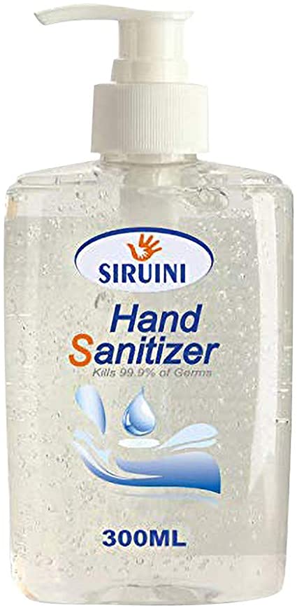 Samury Hand Sanitizer Gel with Pump No Rinse Foam Hand Soap Gel Kill 99.99% of Dirty Stuff Hand Sanitizers Alcohol-Free Wash-Free Disinfecting Cleaner, Kid Friendly (300ML)