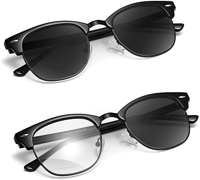 TIANYESY Semi Rimless Polarized Sunglasses Men Photochromic Sun Glasses Women Unisex TY201903