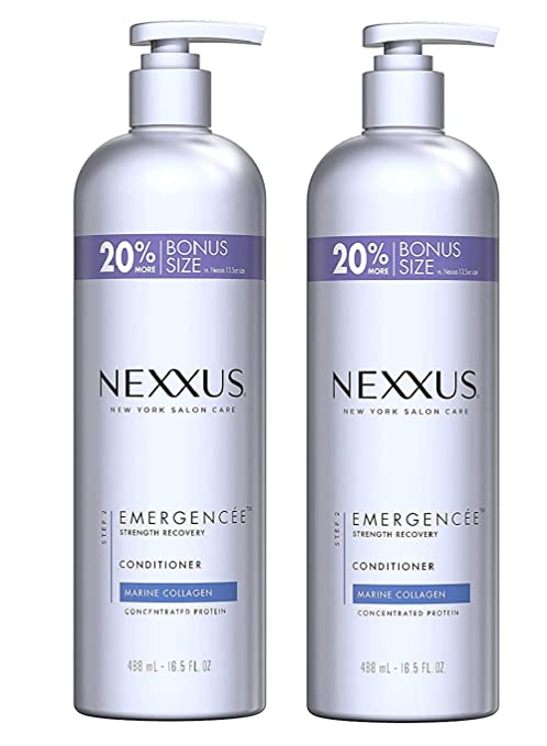 Nexxus Emergencée Conditioner, for Weak and Damaged Hair 16.5 Oz Pump (2 Bottles)